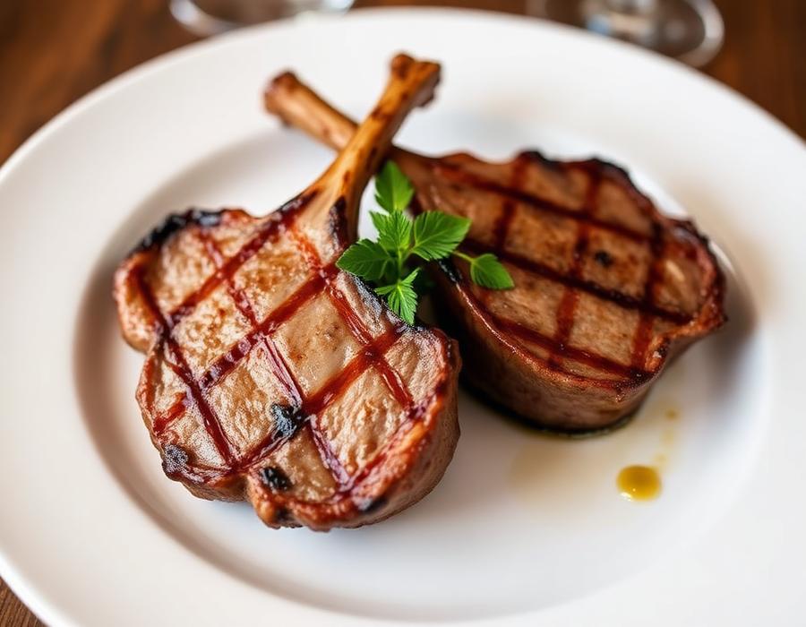 Grilled lamb chops