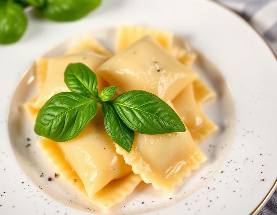 Handmade ravioli
